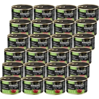 DOLINA NOTECI Super Rafi Cat P&F s divokou zvěřinou a kuřecími srdíčky 24x185g