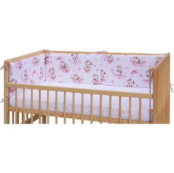 mantinel do postýlky Mantinel do postýlky FIKI růžová 180x30cm