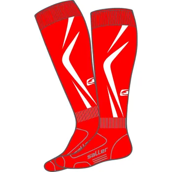 Saller SAO PAOLO Stulpny s ponožkou BARVA: 160 červená-bílá, Velikost: JUNIOR Výprodej za bezkonkurenční cenu