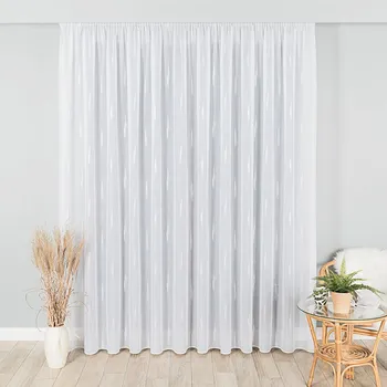 Záclona Kusová záclona Anna s olůvkem - šedá 250x200