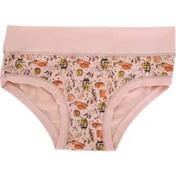 Dívčí kalhotky Emy Bimba s potiskem včel a medu B2976 clio nudo velikost 4