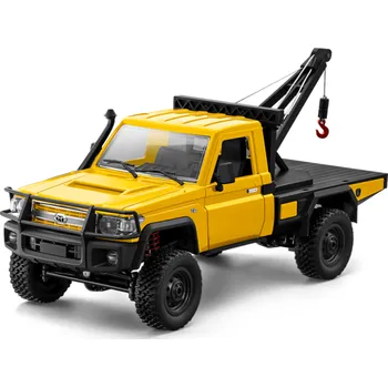 RC model auta RC auto Land Cruiser TOYOTA s navijákem - žlutá + náhradní akumulátor