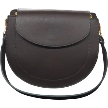 Kabelka Vera Pelle střední kožená kabelka tmavě hnědá 2377 D23 ZL