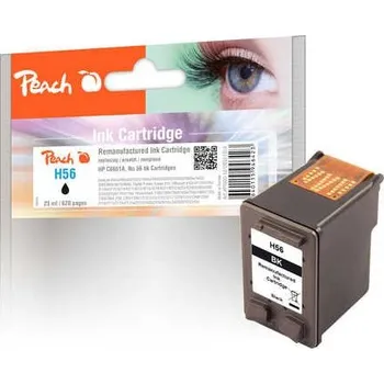 Peach H56 černá kompatibilní s HP No. 56, C6656AE (PI300-12) 311319