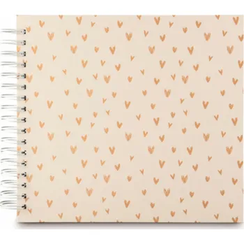 Fotoalbum Hama Lovely Spiral beige 28x24 50 weiße Seiten 7701