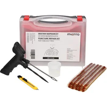 Sada na opravu pneumatiky Sada na opravu pneumatik v kufříku (šňůry 204 mm, vkládací nástroj, aplikátor, nůž, mazivo)