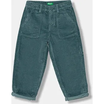 Dětské manšestrové kalhoty United Colors of Benetton 4IKTGE02W.P.Seasonal tyrkysová 69X, vel. 82