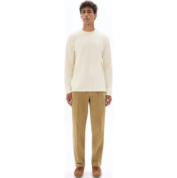 Pánské oblečení Celio Tričko Mecacheml s dlouhým rukávem 1179386 Smetanová XXL