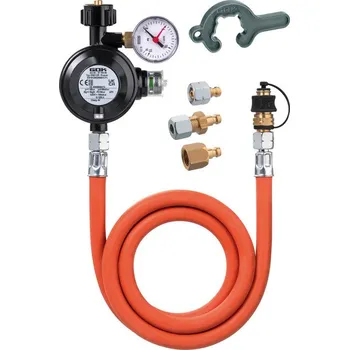 Plynová hadice Sada plynového regulátoru GOK typu EN 61 s hadicí pro připojení spotřebičů