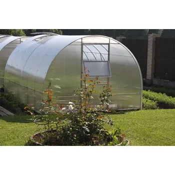 Skleník POLYKARBONÁTOVÝ SKLENÍK GrowDome 3x2x8 m (výplň 4,0mm) (Zahradní skleník obloukový)