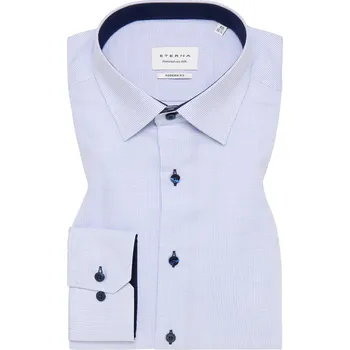 Pánská košile Košile Eterna Modern Fit Popeline modrá 4671_11X14P velikost: 41, délka rukávu: dlouhý rukáv