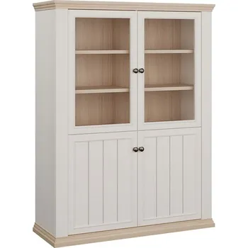 Knihovna Vitrína Forte Pontypool PNTV512-Q214 119,3/156,2/43,5cm (3*karton)