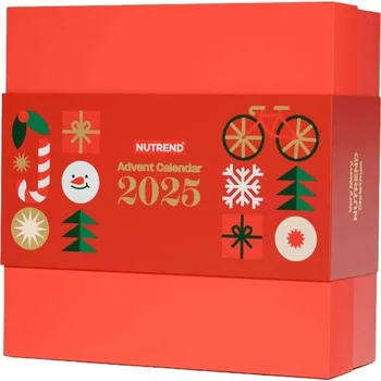 Dárkový potravinový koš Nutrend Endurance adventní kalendář červený 2025