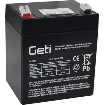 Záložní baterie Geti baterie olověná 12V 4.5Ah 04250417