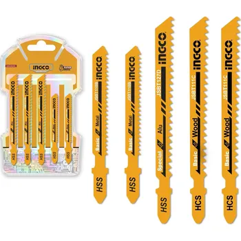 Pilový plátek Ingco AKJ0051 List pilový, dřevo+kov, sada 5ks AKJ0051