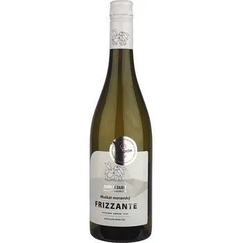 Víno Muškát moravský Frizzante 2023, moravské zemské víno - perlivé, Rodinné vinařství ZAJÍCI ZE ZAJEČÍ, polosladké