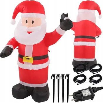 Vánoční dekorace Nafukovací dekorace vánoční Santa Klaus LED 150cm