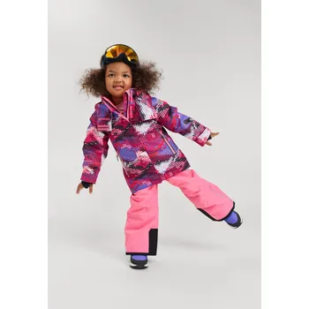 Dívčí bunda Dívčí zimní lyžařská bunda Reima Kiiruna tmavě růžová 140