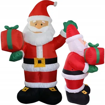 Vánoční dekorace GOTEL Nafukovací dekorace vánoční Santa Klaus LED 135 cm