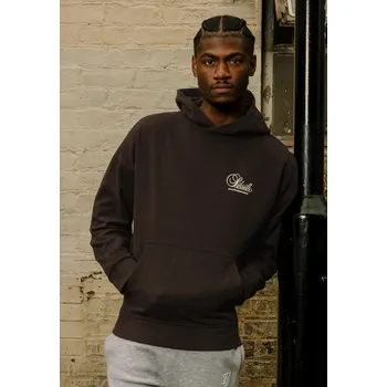 Pánská mikina SikSilk Hnědá mikina s potiskem Velikost: S