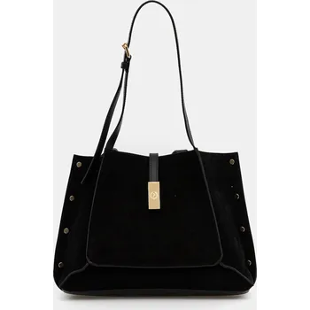 Kabelka Kožená kabelka Pollini PC4416PP0NQI1 černá 99X, vel. ONE SIZE