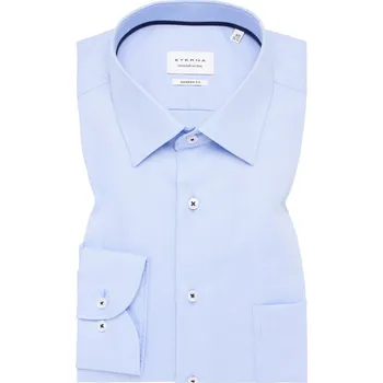 Pánská košile Košile Eterna Modern Fit Natté modrá 8464_12X181 velikost: 43, délka rukávu: dlouhý rukáv