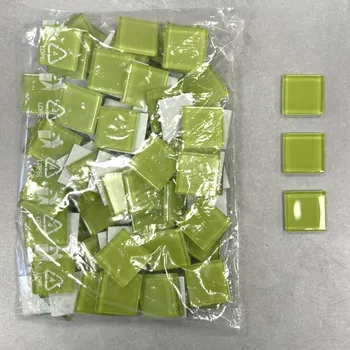 Mozaiková sada MOSAIC MOZAIKA sklo sv.zelená 2,5x2,5 cm 100 ks