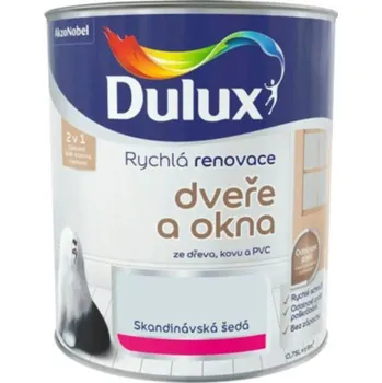 barva na zeď Dulux Renovace okna dveře , skandinávská šedá 0,75 L