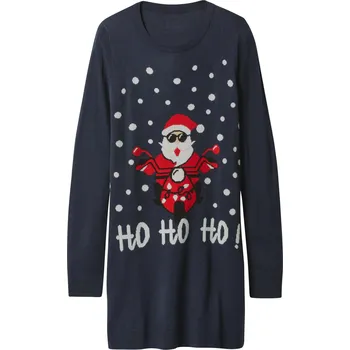 Dámské šaty esmara® Dámské vánoční úpletové šaty modrá XS