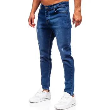 Pánské kalhoty Tmavě modré pánské džíny slim fit Bolf 6558 - 34/L