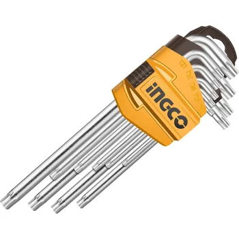 Klíč Ingco HHK13091 Klíč torx CrV T10-T50 9ks KLC HHK13091
