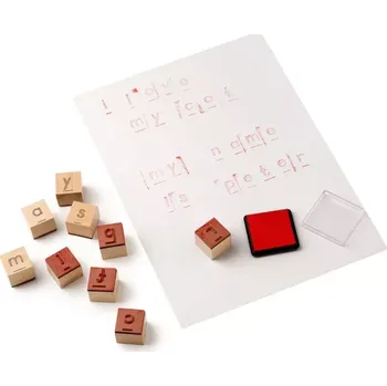 Výuková hračka Toys for life - Razítka, malá abeceda