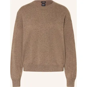 Dámský svetr Boss Dámský Kašmírový Svetr Fascona, hnědá, 36