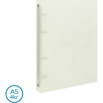 LUMA A5 4 kroužkový transparentní