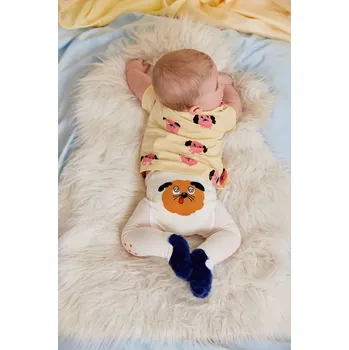 Kojenecké oblečení Kojenecké punčocháče Mini Rodini Doggie 26160117 bílá 00X, vel. 68-74