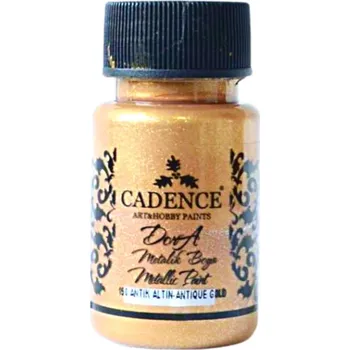 Speciální výtvarná barva Cadence Metalická akrylová barva Dora Metalic 50 ml Barvy Karin: Antická zlatá DM150