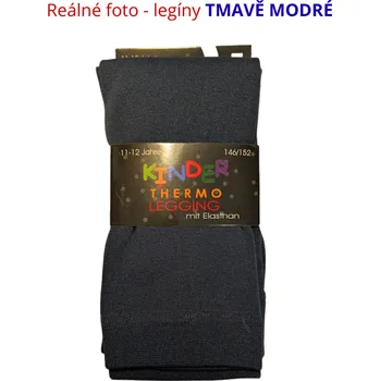 Dívčí thermo legíny Kinder TMAVĚ MODRÉ | Botonozka.cz Velikost oblečení: 110-116