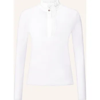 Dámská móda Rich & Royal Dlouhé Rukávy S Volánky, bílá