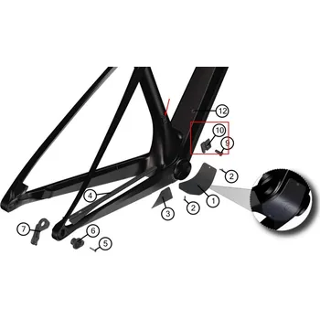 Přesmykač GHOST držák přesmykače pro rámy Ghost Lector / SL AMR SM1500