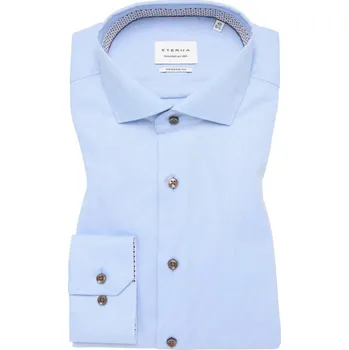 Pánská košile Košile Eterna Modern Fit Natté modrá 8461_12X94V velikost: 41, délka rukávu: dlouhý rukáv