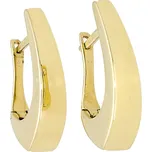 Goldstore Celozlaté náušnice hladké Váha: 3.52 g