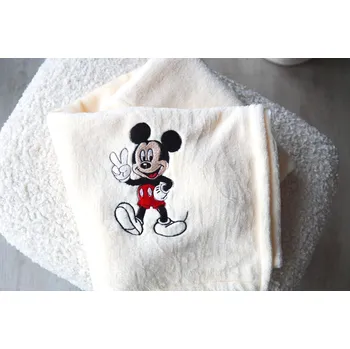Dětská deka SVITAP sleepwell Deka mikroflanel s výšivkou Mickey Mouse, krémová Varianta: 100x150cm