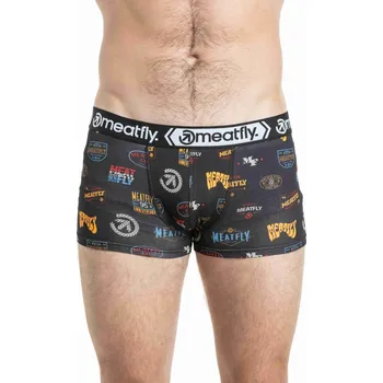 Boxerky Meatfly pánské boxerky Balboa Double Pack Badges | Mnohobarevná | Velikost M
