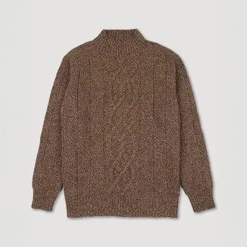 Pánský svetr Brooksfield High Collar Sweater In Wool Blend
