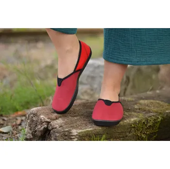 Dámské baleríny Espadrilky Víno/Červená 38