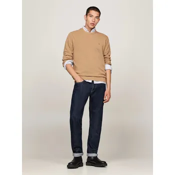 Pánský svetr Tommy Hilfiger pánský béžový svetr - XL