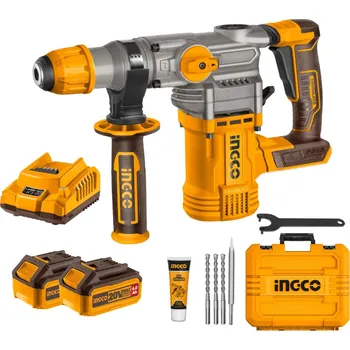 Pneumatické kladivo Ingco CRHLI202882 AKU vrtací kladivo vč. 2ks baterie a nabíječky CRHLI202882