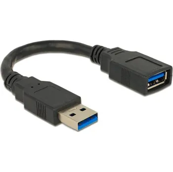 Datový kabel Delock USB 3.0 kabel prodlužující A / A samec / samice délka 0,15m 82776
