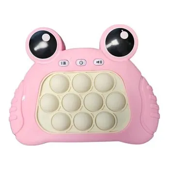 POP IT Leventi Fast push puzzle game - pop it hra -žába růžová