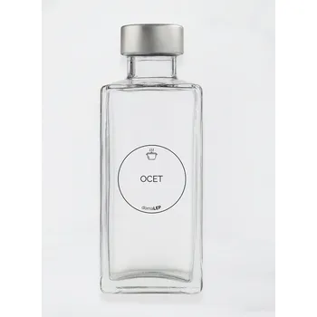 Samolepící etiketa Samolepka na láhev OCET – průhledná, 5 cm, základní písmo